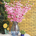 Miniatyrbillede 4 af 6: Fersken blomst simulering blomster kunstig blomst bryllup kirsebær blossom falsk blomst
