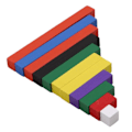 Pikkukuva 1 / 5: Montessori Materiaalit Puu Matematiikka lelut 1-10cm Numero tikkuja värikkäitä nouseva lasku keppi koulutus lelu
