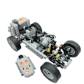 Miniatyrbillede 1 af 7: Teknisk RC Bil bygningsblok  professionel  Firehjulstræk Dobbelt motor Pædagogisk legetøj