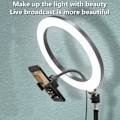 Miniatyrbillede 3 af 7: 10 tommer Selfie Ring Lys, Photography Fill Light Led Ring Lampe Ringlight