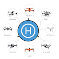 Miniatyrbild 2 av 6: Bästa kvalitet Drone Quadcopters Tillbehör Universell 55cm 75cm Vikbar Landing Pad RC Dron Mat Quadcopter Parkering Förkläde Förkläde Bud