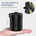 Miniatyrbillede 2 af 7: Elektrisk Luft Pumpe Bærbar Quick-Fill Luft Pumpe 5000mAh Perfekt Inflator / Deflator Pumpe