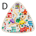 Miniatyrbillede 7 af 11: Slide Pusle Dyr Digital Form Trafik Matching Spil Uddannelsesmæssigt Læring Legetøj