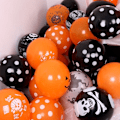 Miniatyrbilde 4 av 7: 50 ballonger 12 tommer halloween ballonger kreativ gresskar edderkopp latex oppblåsbar ballong leker