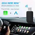 Pikkukuva 5 / 7: 2in1 Langallinen Langattomaan Dongle Automaattinen Yhdistä sovitin Bluetooth Plug & Play Mini Box