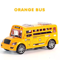 Miniatyrbillede 9 af 10: Børn's Legetøj Skole Bus Legetøj Model til Børn Rebound Bil Julegave