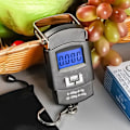 Miniatyrbild 6 av 8: Svart 50 kg Bärbar Elektronisk Bärbar Bagage Våg LCD Digital Display Skärm Express Leverans Våg Hoo