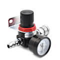 Miniatyrbillede 7 af 9: Mini luft tryk aflastning kontrol kompressor regulator behandling enheder ventil med måler  4MM-16MM fitting
