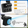 Miniatyrbillede 4 af 6: LED PIR Motion Sensor Floodlight Udendørs Væg Lys Hvid Lys
