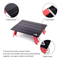 Miniatyrbild 5 av 6: Camping Mini Bärbar Hoppfällbar Bord för Utomhus Picknick Grillning Turer Servis Ultra Lätt hopfällbar Dator Säng skrivbord