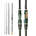 Miniatyrbild 1 av 6: Spinning Gjutning Kol Fiske Spö 4-5 Sektioner 2,4m Bärbar Resespö Spinning Fiske Spön Fiske Tackle