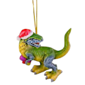 Miniatyrbillede 10 af 10: Jul pynt dinosaur hængende vedhæng tegneserie akryl dinosaur jule træ bil pynt