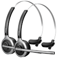 Miniatyrbillede 1 af 6: 2 pak Mpow M5 Bluetooth V5.0 Headset Trådløs Lastbil Chauffør Hovedtelefoner Håndfri Opkald Headset