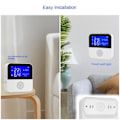 Miniatyrbillede 2 af 9: WiFi Temperatur Fugtighed Sensor LCD Skærm Smart Life Fjernbetjening Monitor Indendørs Termometer Hygrometer