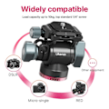 Miniatyrbild 3 av 7: Panorama Stativ Huvud Hydraulisk Fluid Video Dämpning Huvud För Stativ Monopod Kamera Hållare Stativ