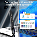 Miniatyrbild 3 av 6: Wireless Presenter Röd Laser Page Turning Pen 2.4G RF Volym Remote Control PPT Presentation USB PowerPoint Pointer