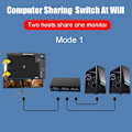 Miniatyrbild 3 av 6: 2 IN 1 OUT VGA Splitter Switch HD 1080P VGA till VGA Kabel Omvandlare Adapter För PC TV Box Projektor Monitor VGA Switcher Adapter