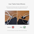 Pikkukuva 2 / 6: USB C HUB 3.0 pöytä pöytäkone läpivienti portilla tyyppi lukija liitin sovitin jakaja