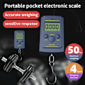 Miniatyrbilde 6 av 7: 1 stk Multifunksjonell Mini 40kg/10g Elektronisk Hengende Fiske Bagasje Balanca Bærbar Digital Handy Lomme Vekt Krok Vekt