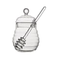 Miniatyrbilde 1 av 3: Glass Honeycomb Tank Kjøkken Verktøy Honning Oppbevaring Beholder med Dipper