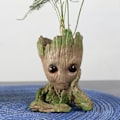 Miniatyrbillede 9 af 10: Hjem Have Baby Groot Blomst Grydde Pen Grydde Planter Blomst Krydde Søde Action Figurer Legetøj