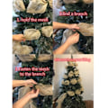 Miniatyrbilde 7 av 11: Jul Krans Mesh Gull Sliver DIY Xmas Tre Bånd Dekorasjon Glad Jul