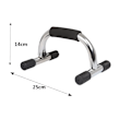 Miniatyrbilde 7 av 7: Push Up Bar Stand Pushup Brett Trening Trening Bryst Bar Svamp Hånd Grip Treningsutstyr
