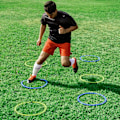 Miniatyrbillede 6 af 7: 12 stykker Durable Agility Træning Ringe Portable Fodbold Fodbold Speed Agility Træning Ringe