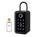 Miniatyrbild 1 av 10: Fingeravtryck Bluetooth Wifi Digital Key Box App Fjärr Åtkomst Vägg Monte Kombination Säkerhet Airbnb Lås box