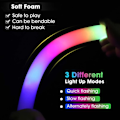 Miniatyrbillede 4 af 8: Skum Glow Sticks til Bryllup LED Light Up Foam Sticks Farverige Blinkende Sticks