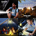 Miniatyrbild 4 av 6: Camping String Lights med Camping Lantern 4 in 1 Design Camping Lights