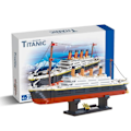 Pikkukuva 3 / 7: Mini maailman kuuluisa elokuva RMS Titanic laiva malli rakennus palikat figuurit vene ystävät tiilet lelut
