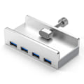 Pikkukuva 1 / 6: Alumiini tyyppi C 4 portti USB 3.0 HUB puhelin pidike SD TF USB muisti kortti lukija DC virta sovitin jakaja