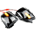 Miniatyrbillede 2 af 5: Par LED Side Vinge Bag Udsigt Dør Spejle Repeater Dynamisk Svinge Signal Lys Indikator Blinker