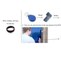 Miniatyrbillede 4 af 6: 125KHZ t5577 chip  RFID Træ farve Keramik Smart Finger Ring Bear til Mænd eller Kvinder
