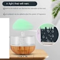 Miniatyrbillede 4 af 4: Desktop regn sky Fugter Slap af Aromaterapi Lampe USB Regn Lyd Diffuser 280ml Farverig Nat Lys