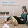 Miniatyrbillede 2 af 9: Auto Katte Legetøj Interaktivt Katte Legetøj Sommerfugl Sjov Motion Elektrisk Flutter Roterende Kitting Legetøj