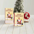 Miniatyrbilde 5 av 8: 5 stykker bok form jul godteri gave boks jul gave pakning boks god jul fest pynt
