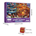 Miniatyrbild 6 av 6: Jul advent kalender pussel present ask 24 dagar jul nedräkning kalender