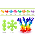 Miniatyrbilde 4 av 11: Creative DIY Byggeklosser Leker 3D Plum Blossom Byggeklosser Barn's Morsomme Leker