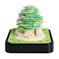 Miniatyrbild 5 av 5: 3D Anteckningsblock Grönt Treehouse Kalender Memo Pad Block Anteckningar Kontor Papper Anteckningar Jul Födelsedag presenter