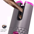 Miniatyrbillede 6 af 7: Curling Iron Trådløs Automatisk Hår Curler USB Genopladelig Krøller Bølger LCD Skærm