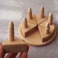 Miniatyrbild 2 av 6: Logg födelsedag tårta bok barn lek hus simulering kök leksak prydnader skytte rekvisita trä baby leksaker