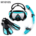 Miniatyrbild 1 av 4: Simning Flippers Dyk fenor Snorkling Goggles Dyk Snorkel Utrustning Scuba Dyk Sim fenor Set