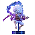 Miniatyrbillede 1 af 7: Anime One Piece Monkey D. Luffy Figures GK Sun God Nika Gear 5 Luffy Action Figur PVC Collection Model Legetøj