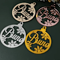 Miniatyrbillede 3 af 9: Custom Jule Tree Baubles Jule Tree Decor Personalized Ornament