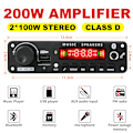 Miniatyrbillede 2 af 7: 200W  Forstærker Bluetooth DIY MP3 WAV Decoder Board DC 12V 100W  Trådløs Bil USB MP3 afspiller