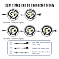 Miniatyrbillede 5 af 7: Kommerciel Grade Vandtæt Udendørs LED String Lys Pære Forbindes Festoon Have Ferie Bryllup LED Lys