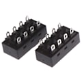Miniatyrbillede 6 af 6: 2 Pcst Sort 12A 250V 3 Position 8 Pin Toggle Slide Switches