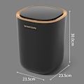 Miniatyrbilde 5 av 7: Bad Smart Sensor Søppelbøtte 12L Luksus Søppel Bøtte automatisk Søppelbøtte